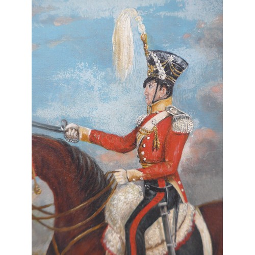 7044 - A 19th Century oil on canvas of The Sixth Earl of Plymouth, 12th Baron of Windsor (1789-1833) on hor... 