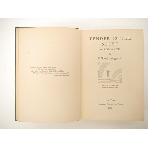 5110 - F. Scott Fitzgerald: 'Tender is the Night. A Romance.', New York, Charles Scribner's Sons, 1934, 1st... 