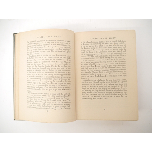 5110 - F. Scott Fitzgerald: 'Tender is the Night. A Romance.', New York, Charles Scribner's Sons, 1934, 1st... 