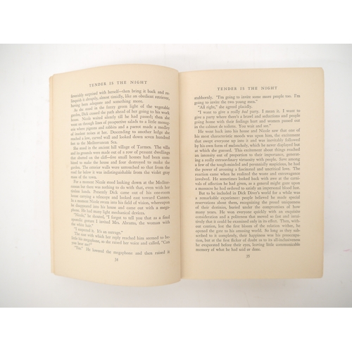 5110 - F. Scott Fitzgerald: 'Tender is the Night. A Romance.', New York, Charles Scribner's Sons, 1934, 1st... 