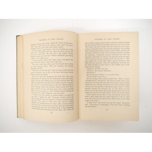 5110 - F. Scott Fitzgerald: 'Tender is the Night. A Romance.', New York, Charles Scribner's Sons, 1934, 1st... 