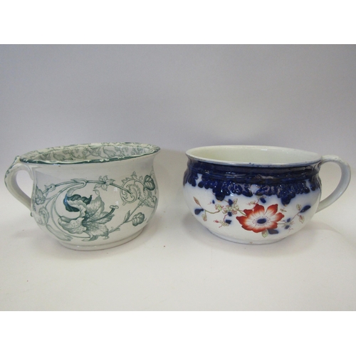 1437 - Two Victorian chamber pots, Royal semi-china 