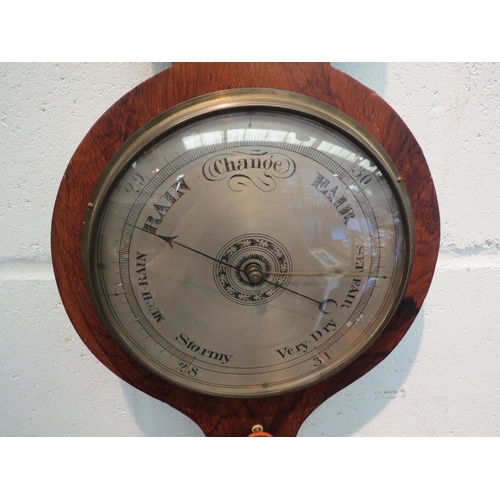 1138 - A 19th Century rosewood cased five dial wall barometer