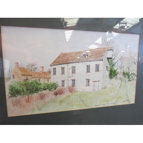 1166 - JOHN WESTERN (1948-1993): A watercolour of Alton Mill, Suffolk, signed lower right, framed and glaze... 