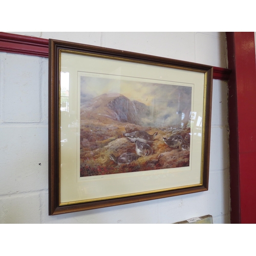 1196 - After Archibald Thorburn - A framed and glazed limited edition print - 'Ptarmigan in Autumn Plumage'... 