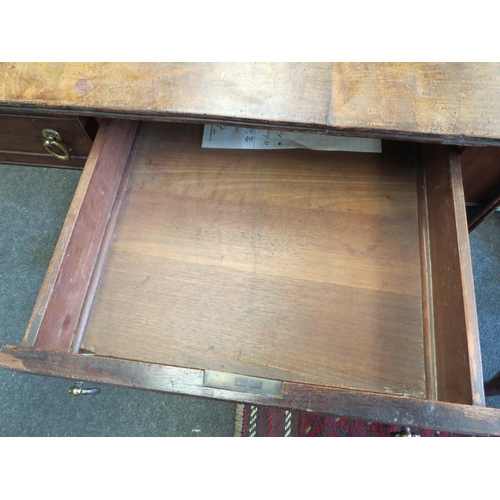 1226 - A 19th Century mahogany two drawer sofa table on brass castors