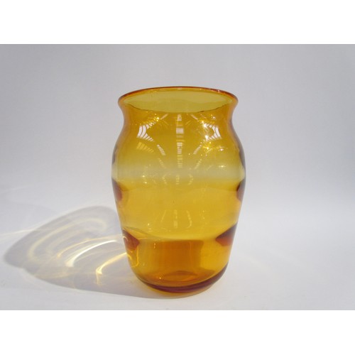 1534 - A Whitefriars Wealdstone W32 vase in Gold/Amber.  23cm high