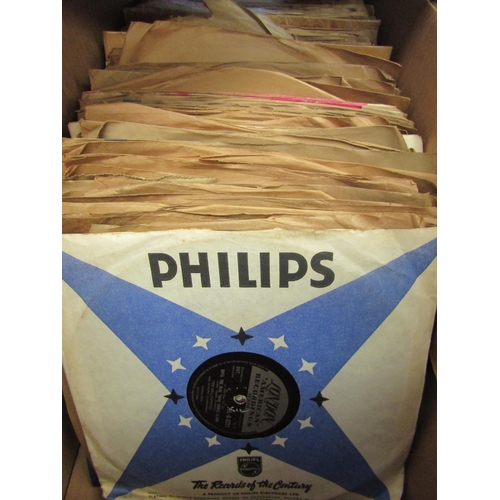 1648 - Three boxes of 78rpm shellac records including Frank Sinatra, Norman Wisdom, Les Paul, Doris Day, Lo... 