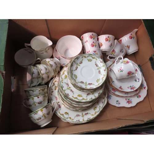 1393 - A collection of B.P & Co. Diamond China tea wares and Vale bone china tea wares