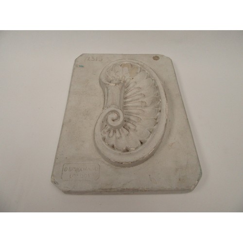 6268 - A plaster wall plaque No.2315 D. BRUCCIANI and Co..., London. 27cm x 20cm