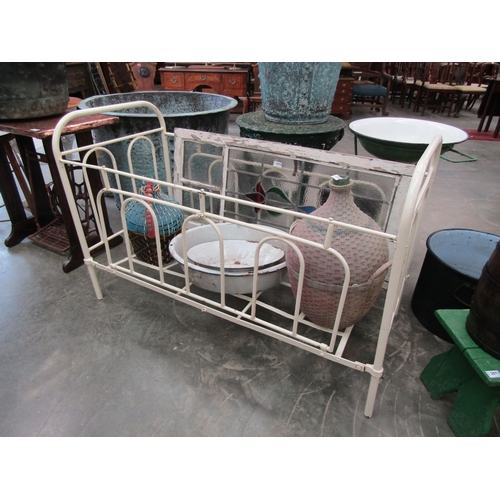 2351 - A metal day bed/dog bed 130 x 60cm