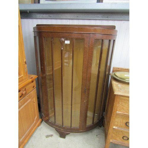 2315 - A 1920s oak glazed display cabinet