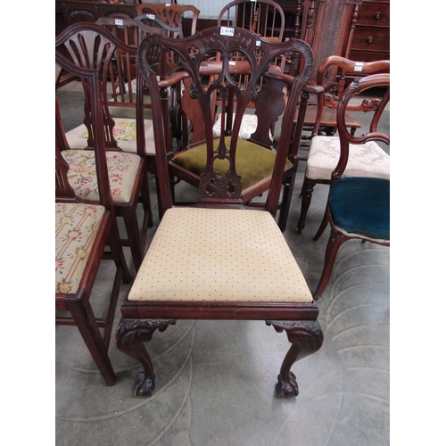 2145 - A Chippendale style chair