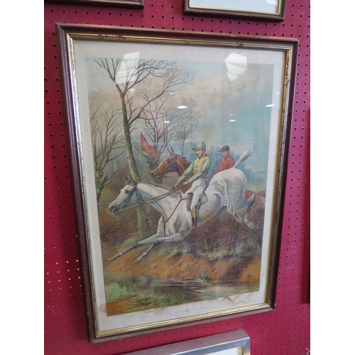 1161 - J.MAREC: An oil on canvas depicting figure with donkey and cart on beach by moored vessels, signed l... 