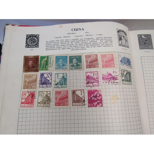 1518 - Five stamp albums containing World stamps and a 