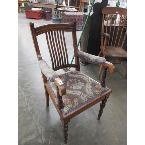 2150 - An Armchair, James Schoolbred & Co, Tottenham house, London and a nursing chair