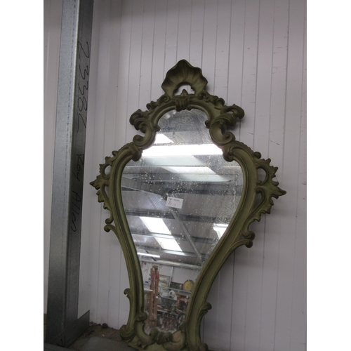 2233 - A classical Venetian style wall mirror, painted frame