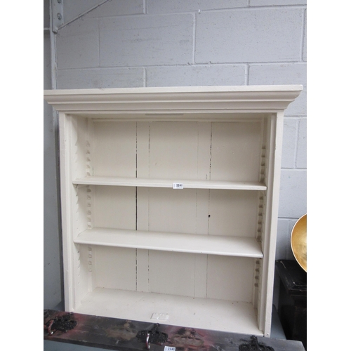 2241 - A Victorian painted pine bookcase