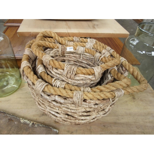 2265 - Three rope baskets