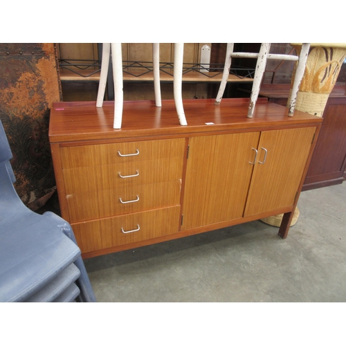 2273 - A mid Century teak Remploy sideboard with four drawers and two doors