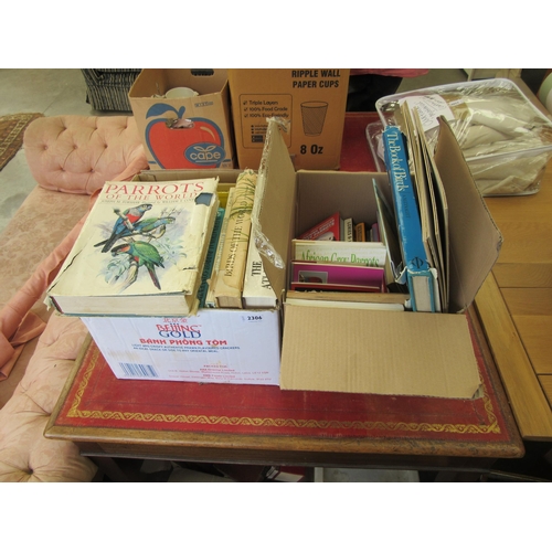 2306 - Two boxes of bird books