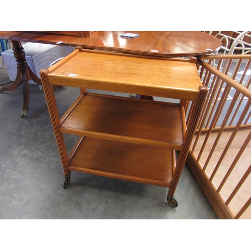 2347 - A 1930's oak tea trolley