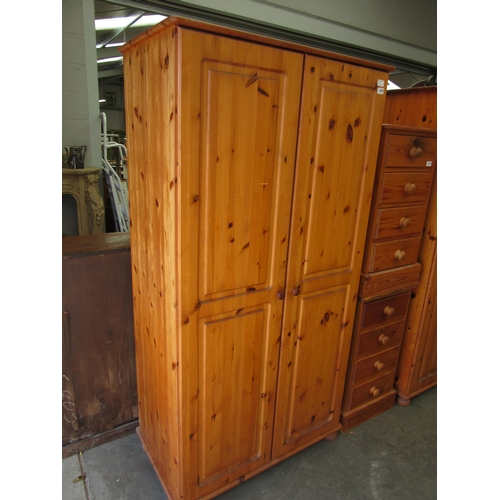 2360 - A modern pine wardrobe