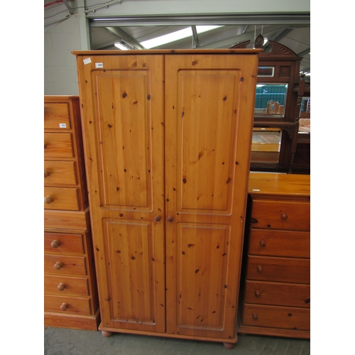 2362 - A modern pine wardrobe