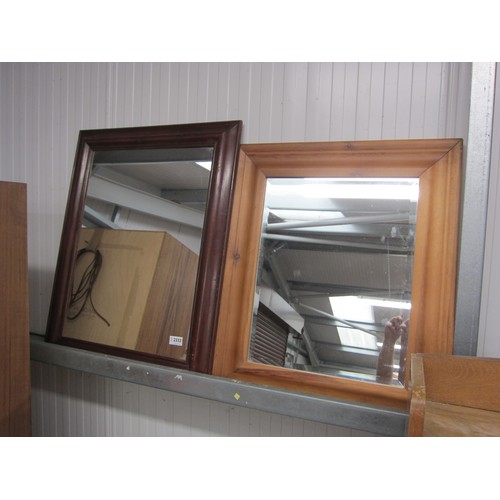 2332 - Two pine framed mirrors