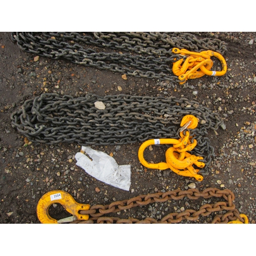 3505 - A lifting chain with hooks