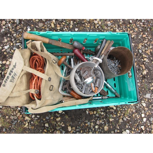 3526 - A box of mixed including tools, etc