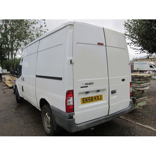 3541 - EK58 KXJ.  2008 Ford Transit 115 T350M RWD 2402cc diesel.  MOT until 10.10.2024.  V5 and keys in off... 