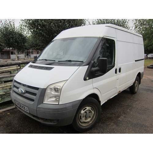 3541 - EK58 KXJ.  2008 Ford Transit 115 T350M RWD 2402cc diesel.  MOT until 10.10.2024.  V5 and keys in off... 