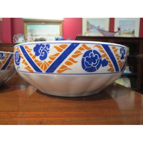 4071 - A set of four graduating bowls, 'Orchies' by Moulin des Loups Hamage, hairline to smallest