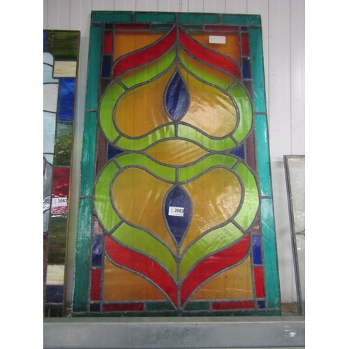 2083 - A coloured glass window panel