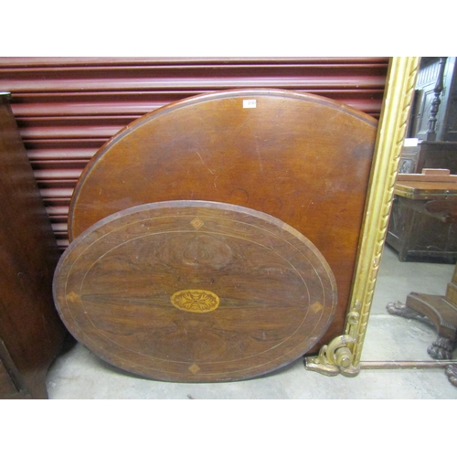 2101 - Two Victorian mahogany breakfast table tops