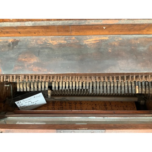 9027 - A 40 note Rossi & Spinelli hand-wound barrel piano, converted from automatic to manual operation and... 