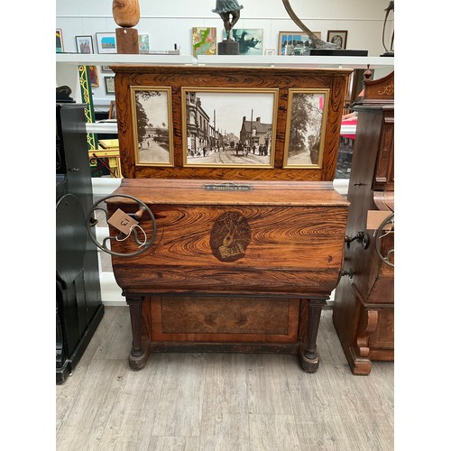 9028 - A Tomasso 44 note hand-wound barrel piano, re-pinned by Angelo Tomasso at his premises in London. Wi... 