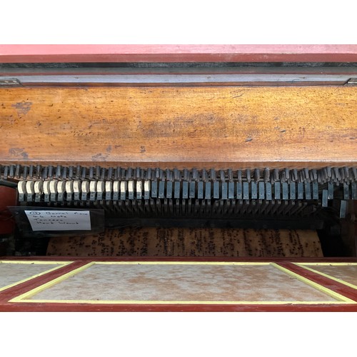 9028 - A Tomasso 44 note hand-wound barrel piano, re-pinned by Angelo Tomasso at his premises in London. Wi... 