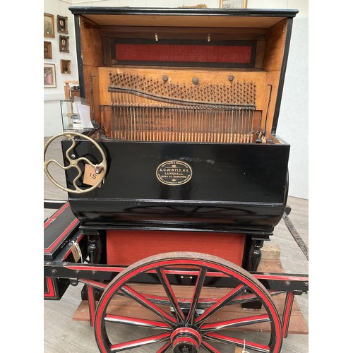 9031 - An early 20th Century Robino 44 note barrel piano, constructed by Simon Robino in Manchester and re-... 