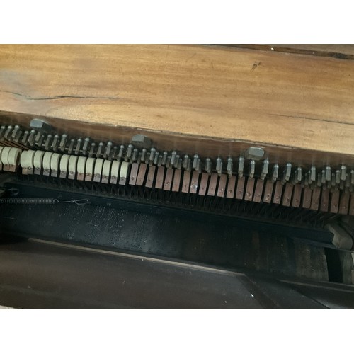 9032 - A circa 1900-1910 48 note hand wound barrel piano with cart and storage box, restored by Colin Willi... 