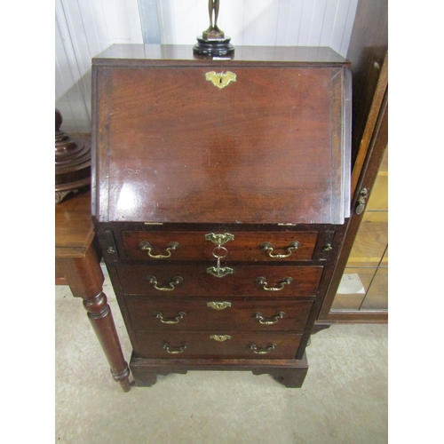 2113 - A Victorian mahogany slim bureau