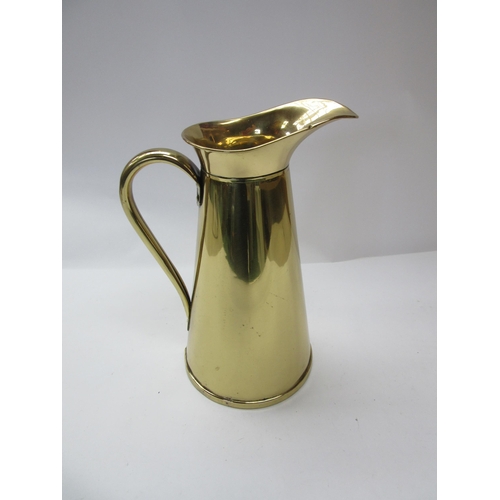 8127 - An early 20th Century brass half gallon dairy cream jug from Thetford Dairy