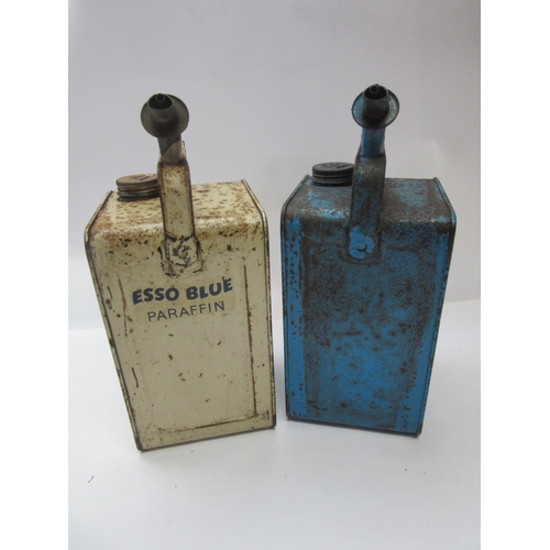 8140 - A Valor paraffin can and ESSO Blue can