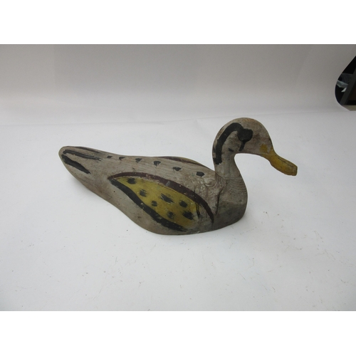 8233 - A hand painted wooden decoy duck