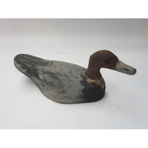 8235 - A wooden painted decoy duck