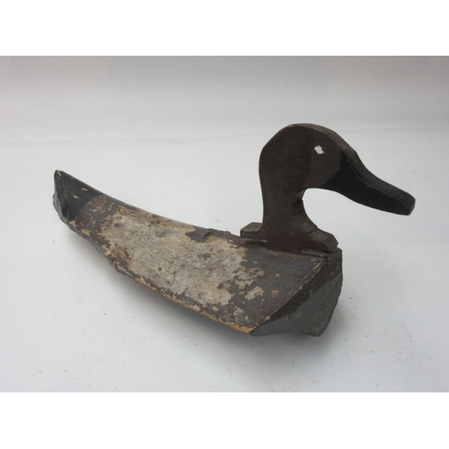 8236 - A rustic painted wooden decoy duck