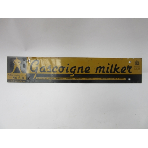 8317 - A Gascoigne Milker sign 40.5 x 8cm