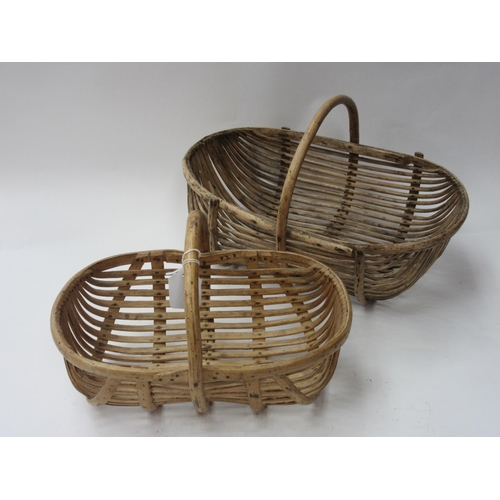 8347 - Two bentwood trugs