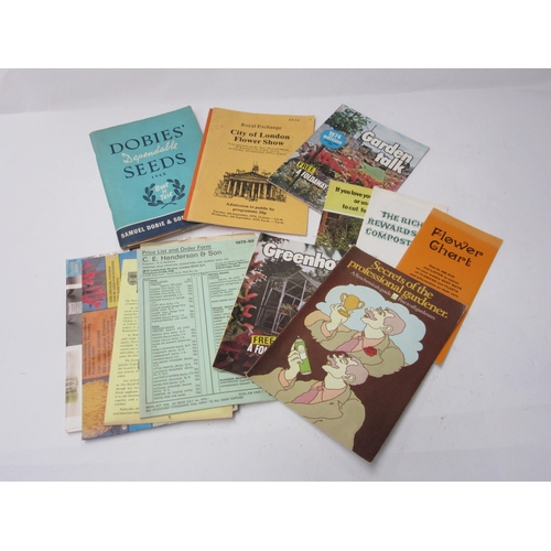 8348 - A collection of seed and flower catalogues/ephemera